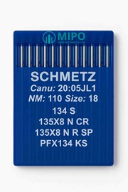 Kim May Công Nghiệp Schmetz 134 S (135X8 N CR, 135X8 N R SP, PFX134 KS) - Size 18 (Nm 110 / Size 18)