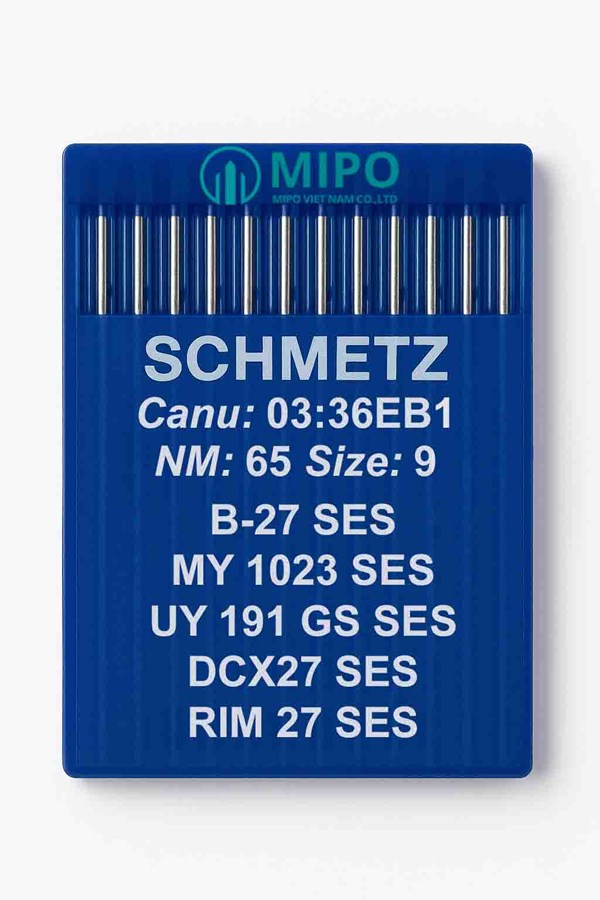 Kim May Công Nghiệp Schmetz B-27 SES (MY 1023 SES, UY 191 GS SES, DCX27 SES, RIM 27 SES) - Size 65 (Nm 65 / Size 9)