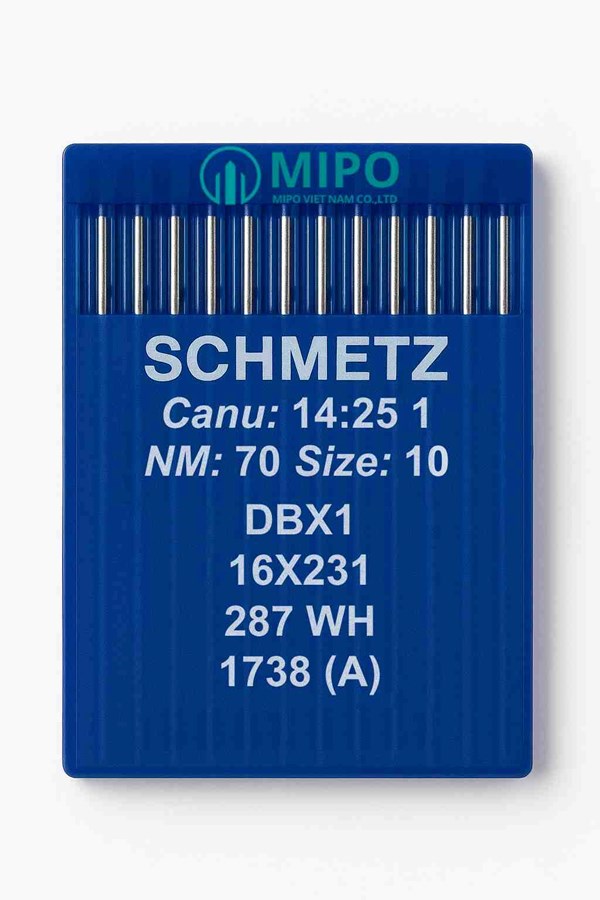 Kim May Công Nghiệp Schmetz DBX1 (16x231, 1738 (A), 287 WH) - Size 10 (Nm 70 / Size 10)