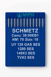 Kim May Công Nghiệp Schmetz UY 128 GAS SES (1280 SES/149X3 SES/TVX3 SES) - Size 10 (Nm 70/10)