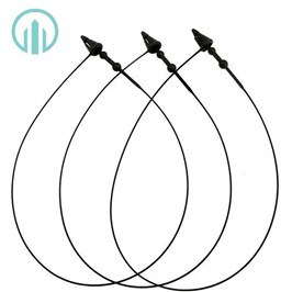 Ti Xỏ Đầu Nhọn 7 inch Màu Đen