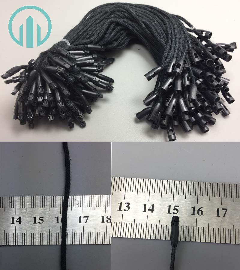 Dây Treo Nhãn Mác Cotton Màu Đen Size To