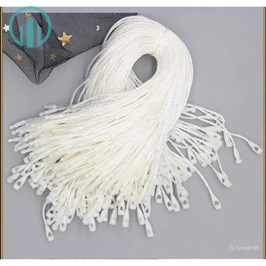 Dây Treo Nhãn Mác Bằng Chỉ Dù Đầu Tròn Màu Be 19cm