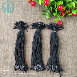 Dây Treo Nhãn Mác Cotton Màu Đen Size Nhỏ